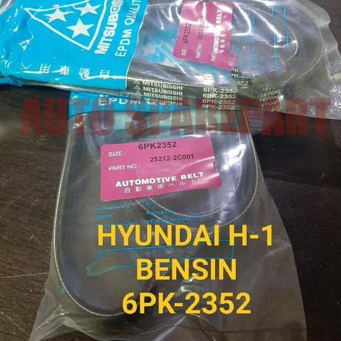 fan van v belt tali kipas 6pk2352 hyundai H1bensin 6pk-2352