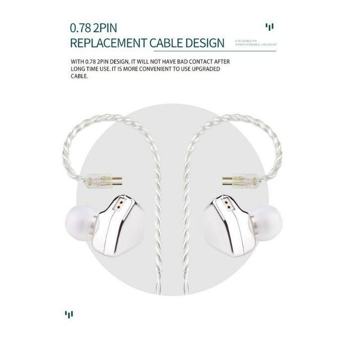 Voce- Hzsound Heart Mirror With Mic Carbon Nanometer Diaphragm Earphone