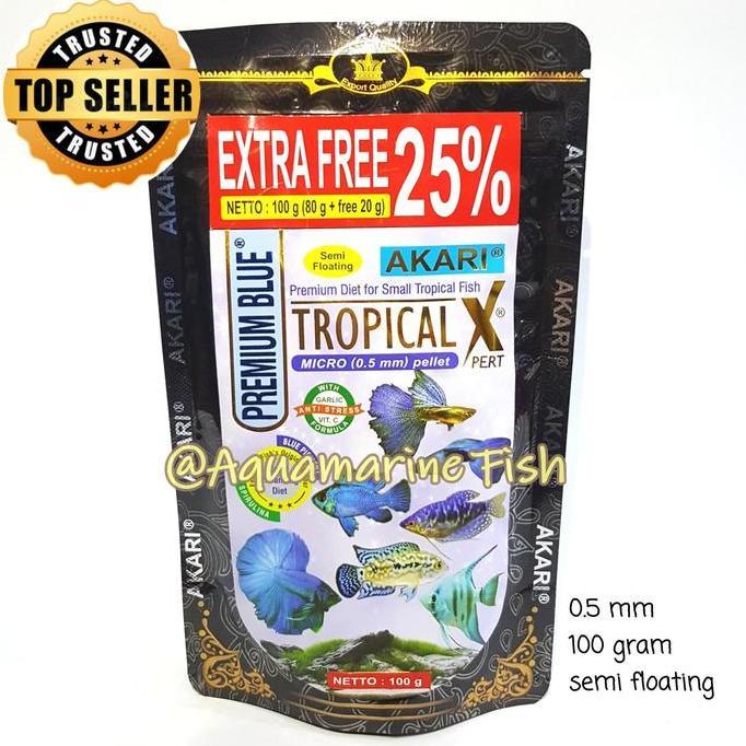 Mycats- Akari Blue Tropical Xpert 0.5Mm Pelet Micro Channa Cichlid Cupang Neon 100 Gr 40 Gr Progress