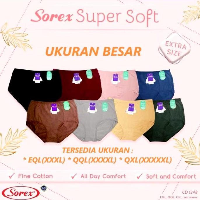 Pilihan - Isi 2 - Sorex Cd Celana Dalam Jumbo Size 3Xl,4Xl,5Xl- 1248