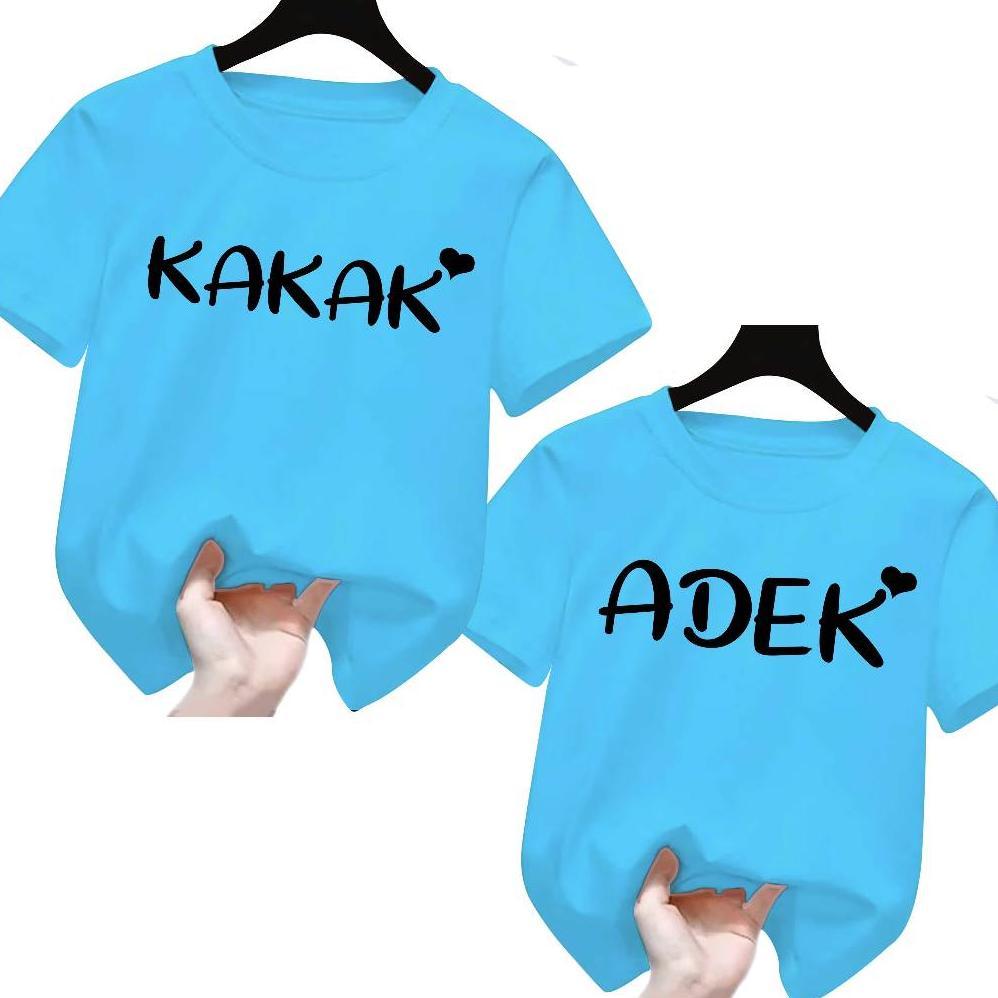 hot sale kaos couple anak keren terbaru adik kakak / couple keluarga / couple adik kakak 1-12 tahun