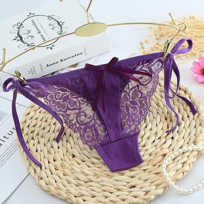 Pilihan - G String Nyaman Celana Dalam Wanita Tali Samping Renda C111