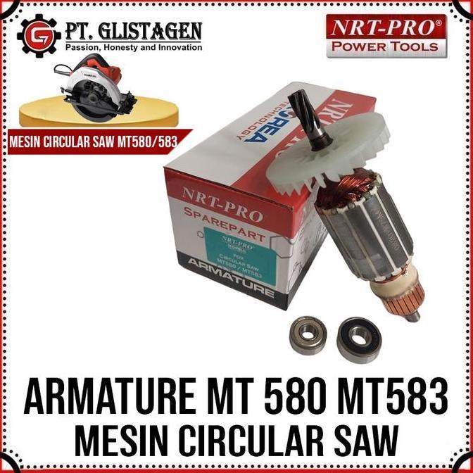 NRT-PRO ARMATURE ANGKER MT580 MT583 ARMATUR CIRCLE ROTOR JANTUNG CIRCULAR SAW ANGKER MESIN POTONG KA