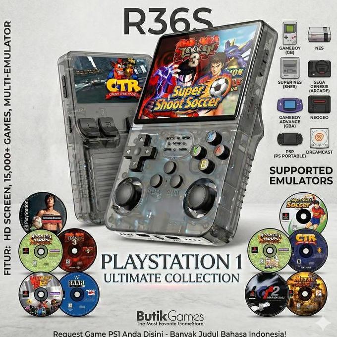 [COD] Retro Handheld R36S Game multi console Retro Gameboy Gimbot Gamebot Gamewatch Jimbot GBA NES S
