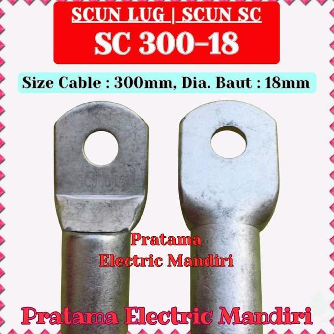 [ECER=PCS] SCUN CABLE LUG KABEL SKUN SC SC300 SC300-18 SC 300-18 SC-300-18 SC30018 SC 300 18 RESTOCK
