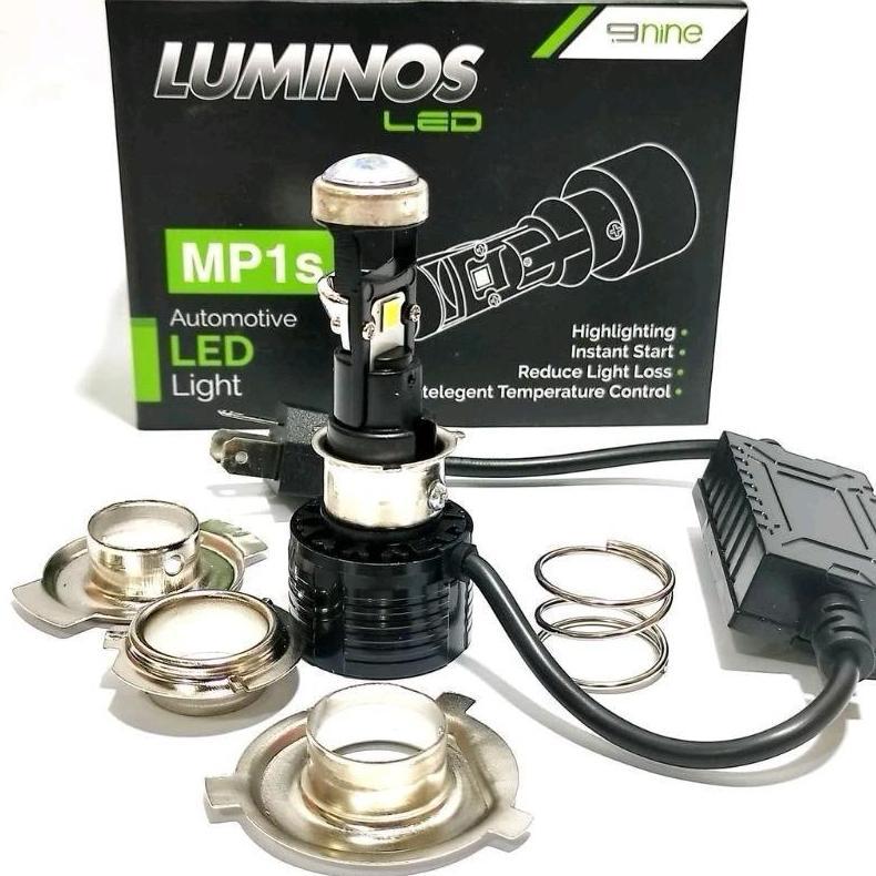 terbaru luminos lampu led utama h6 h4 h7 mini projekctor 30 wat nine luminos super terang