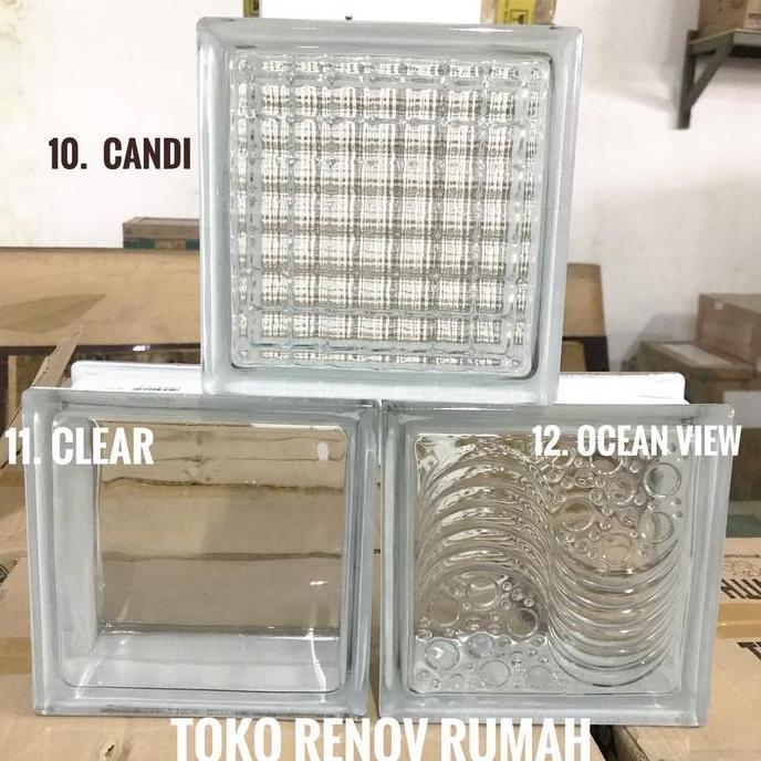 GLASSBLOCK CLEAR MULIA/ GLASSBLOCK KACA/ GLASSBLOCK KOTAK KOTAK FORSALE
