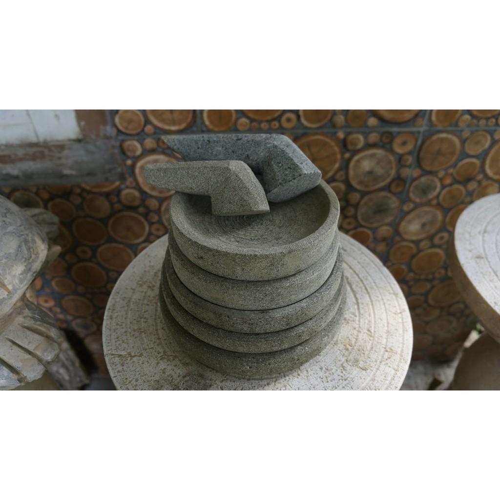 Cobek Ulekan Sambel/Cobek Sambel/Cobek Batu/Cobek Andesit/Lemper Batu/Cobek Batu Asli