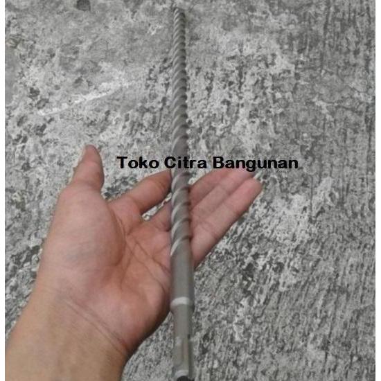 MATA BOR 10 MM PANJANG 260 CM SDS PLUS DRILL BIT PELUBANG BETON TEMBOK HIGH QUALITY