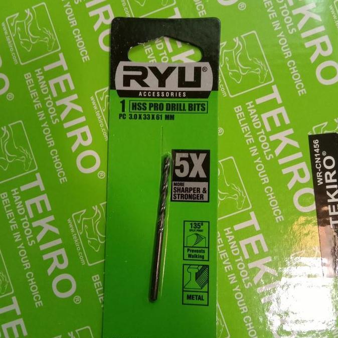 MATA BOR BESI HSS PRO 3 MM TEKIRO RYU READY