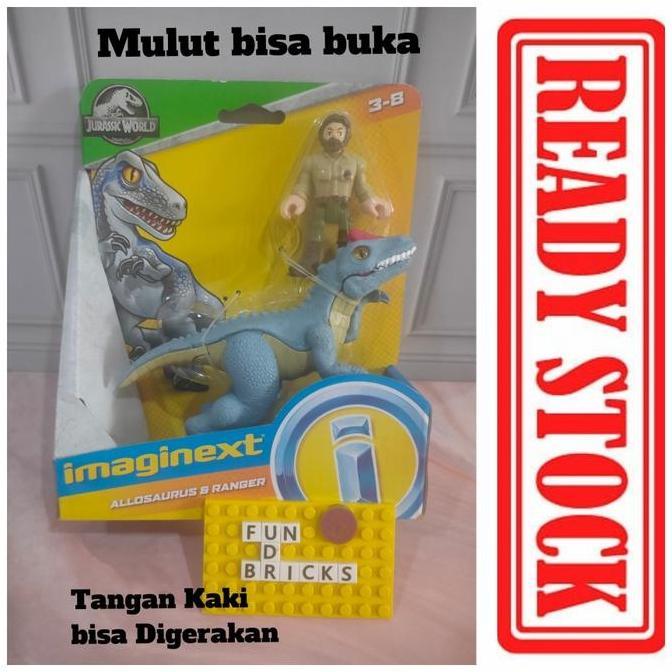 Mattel Jurassic World Imaginext Allosaurus & Ranger