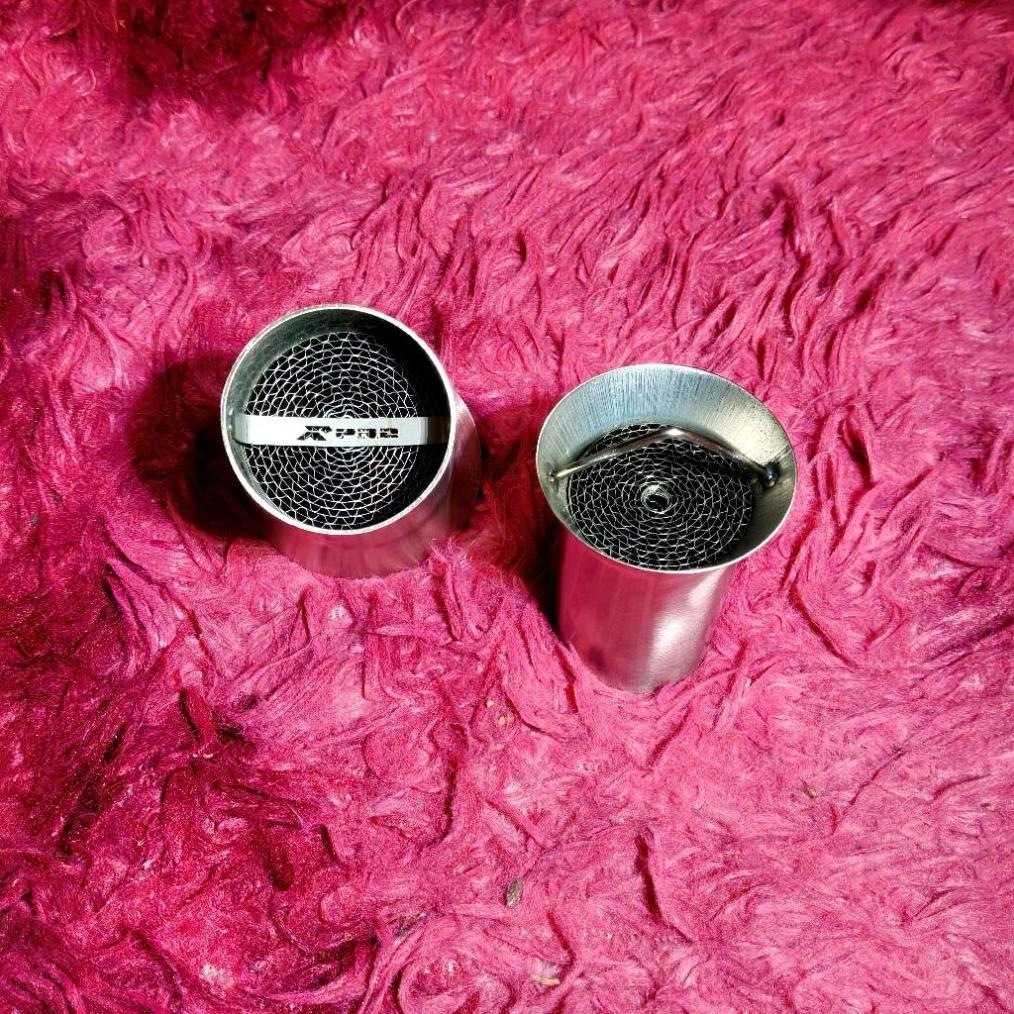 new r-pro db killer single filter type inlet (sambungan silencer) semi katalis catalytic peredam sua