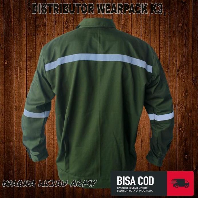 Baju Wearpack Atasan/ Lengan panjang/ Seragam baju kerja/ APD/ Keselamatan dan Kesehatan kerja