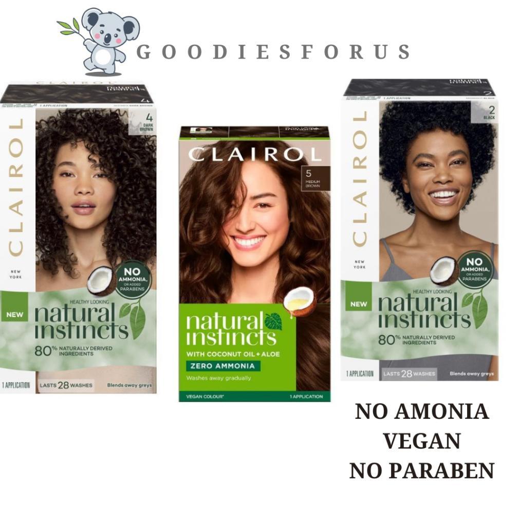 Clairol Hair Colour/Vegan hair colour/Cat rambut alami/Cat Rambut No Paraben/No Ammonia/vegan hair c