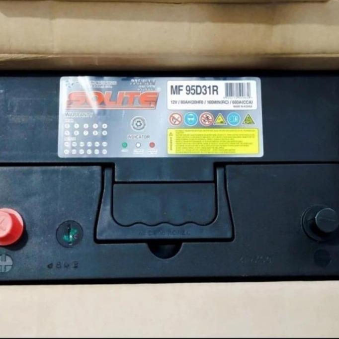95D31R N70 SOLITE MF 12V 80AH