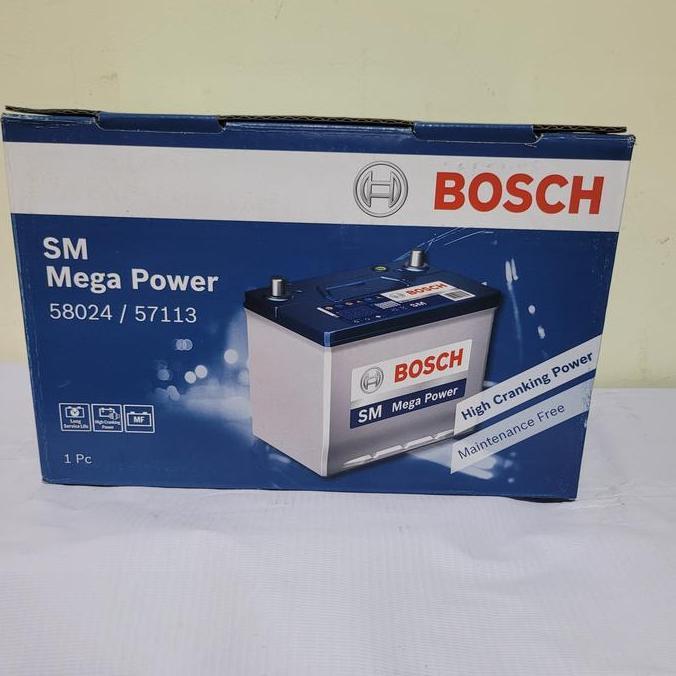 Aki Mobil Toyota Fortuner VRZ Diesel 58024 Bosch Aki Kering Orinal