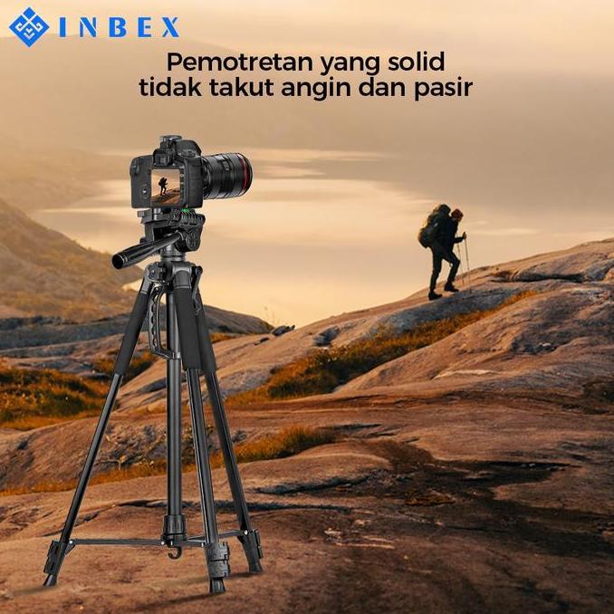 Aqonik.id - INBEX Tripod Kamera Tripod Hp Fotografi Camera Tripod Bluetooth Remote
