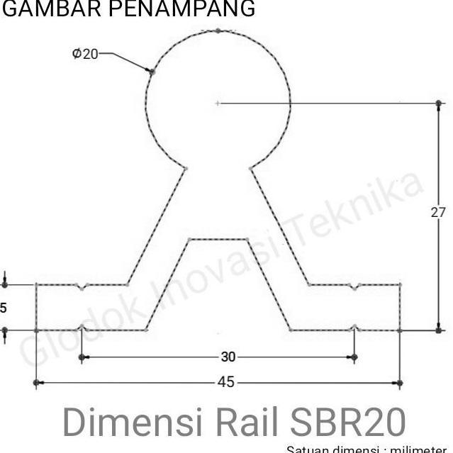 Paket Set Rail Guide Linear Sbr20 Sbr 20 Shaft + 4 Block Sbr20Uu