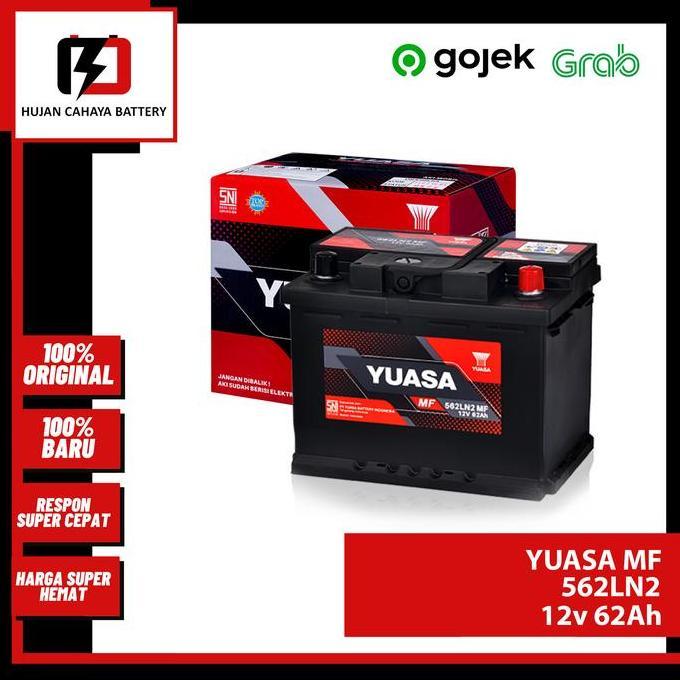 Aki Mobil YUASA MF DIN562LN2 / DIN562LN2 /562LN2 - Aki RD 2017 UP