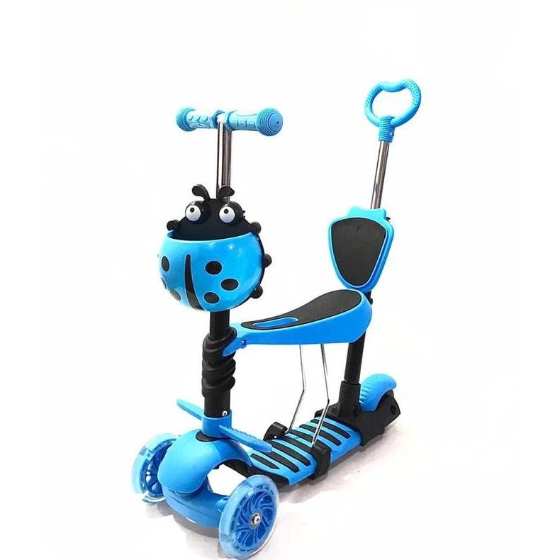 Skuter Anak O Duduk Scooter Anak 3 Roda Ban Karet 5 In 1