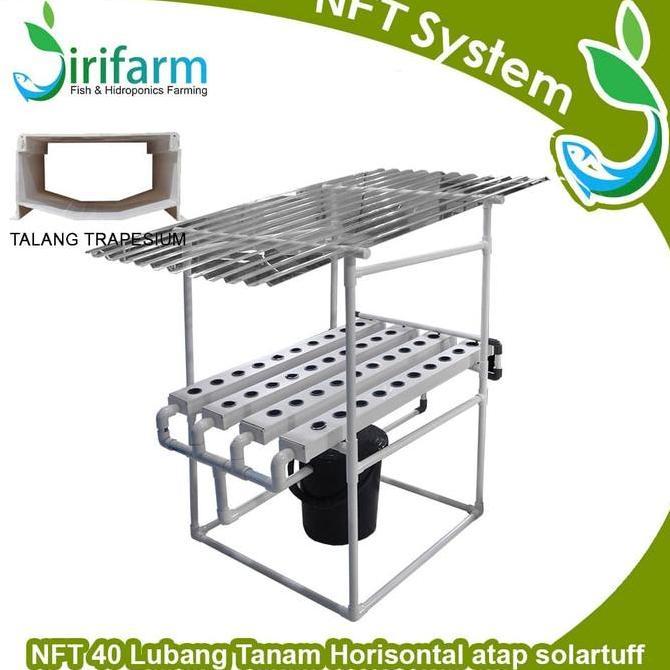Starterkit NFT 40 LT Horisontal Atap Solartuf Talang Trapesium