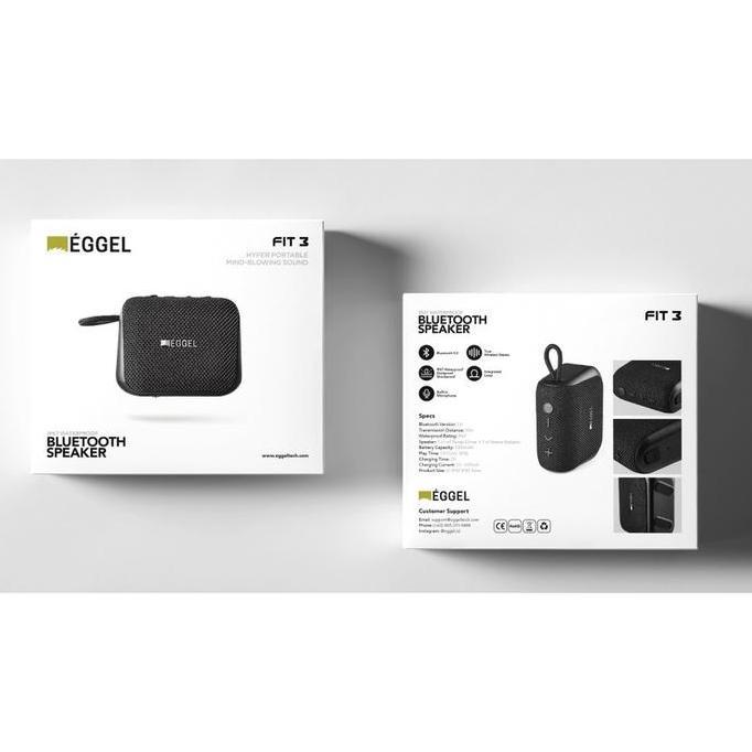 EGGEL Fit 3 Speaker Waterproof Portable Bluetooth Speaker Diskon