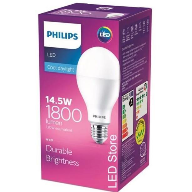 Purple- Lampu Philips Led Bulb 14.5W,14.5Tt-10W E7 Putih