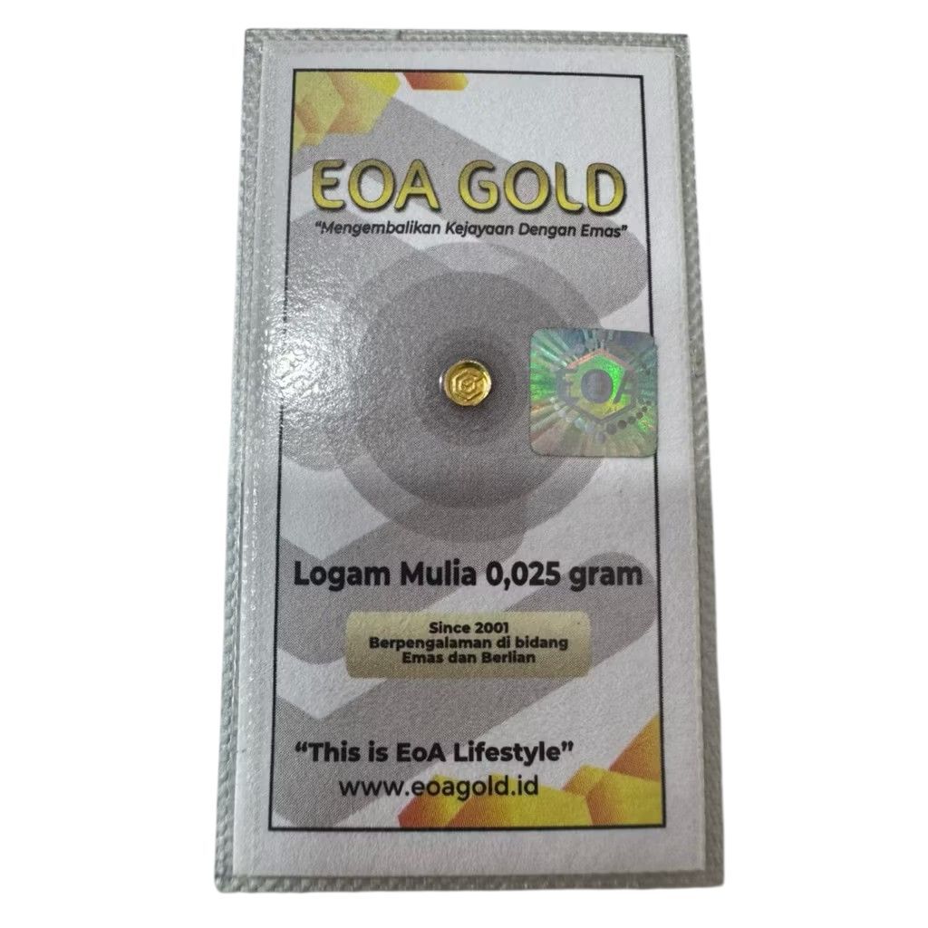 EOA GOLD 0.025 GRAM (READY STOK)
