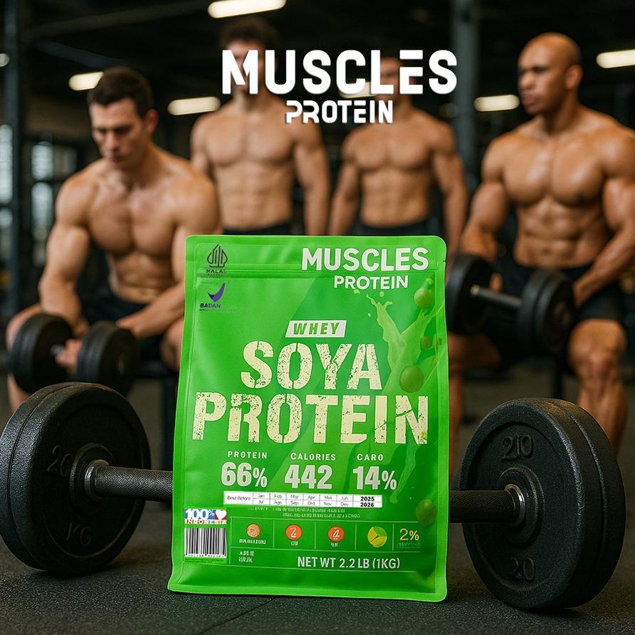 Muscles Protein Susu Kedelai Murni Tinggi Protein 1Kg