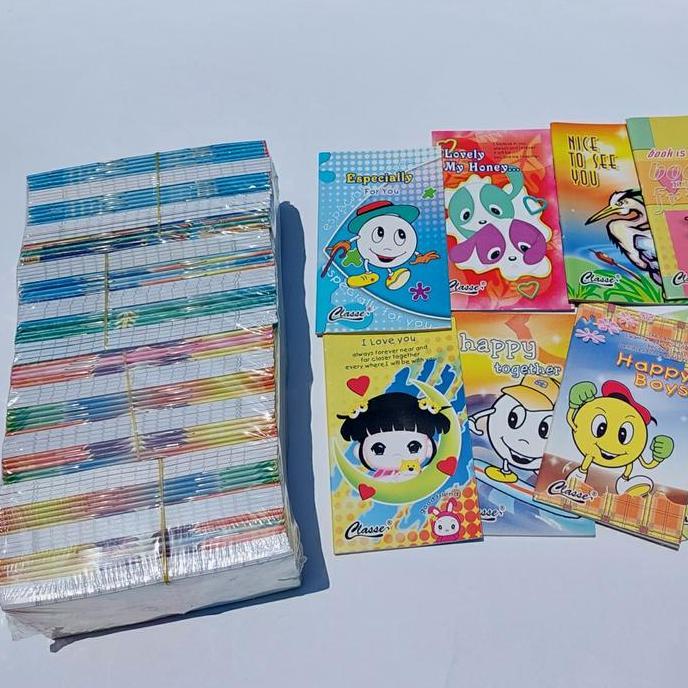 Notes Kecil isi 100buku/pak Buku Notes Kecil/Buku Saku Catatan/memo