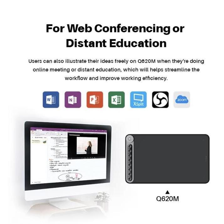 Wer_Sandi - Huion Q620M Wireless Graphic Digital Drawing Tablet Design Alt Hs610 Q11K Hs611 H950P