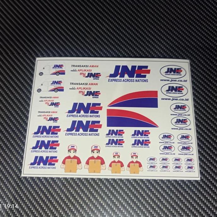 DECAL HOTWHEEL DIECAST EXPEDISI JNE UNIVERSAL BA33