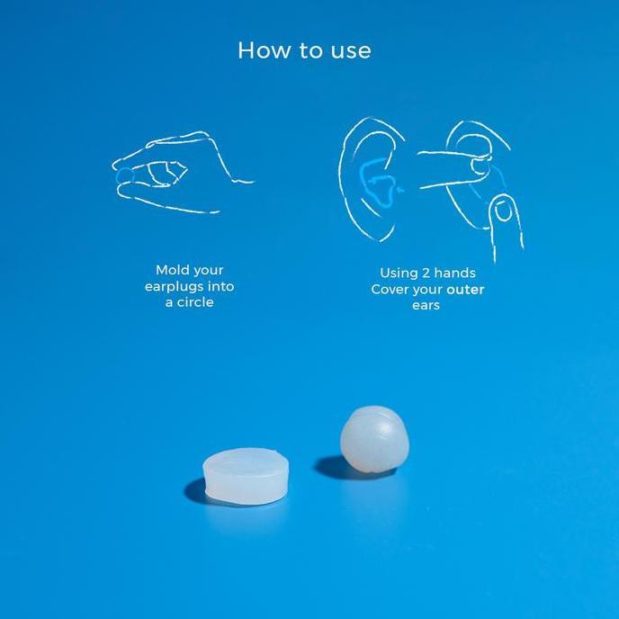 Tehfiz- Ala Moldable Earplug | Penutup Telinga | Earplug | Peredam Suara | Penutup Telinga Untuk Tid