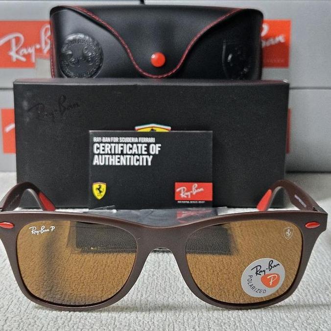 Kacamata Rayban Liteforce Ferrari Scuderia RB4195 Polarized Original