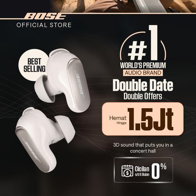 Terbaik Bose QuietComfort Ultra Earbuds 2nd Gen ANC Noise Cancelling TWS Earphone Terimakasih