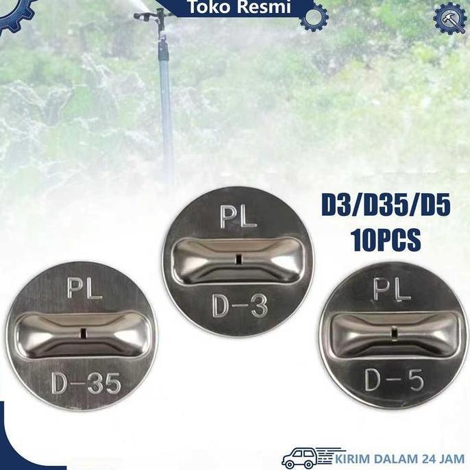 10buah Plat Kepala Nozzle Misting Nozzle Semprotan PLD-3 PLD-35 PLD-5 Head Nozzle Spray Nozzle Siste