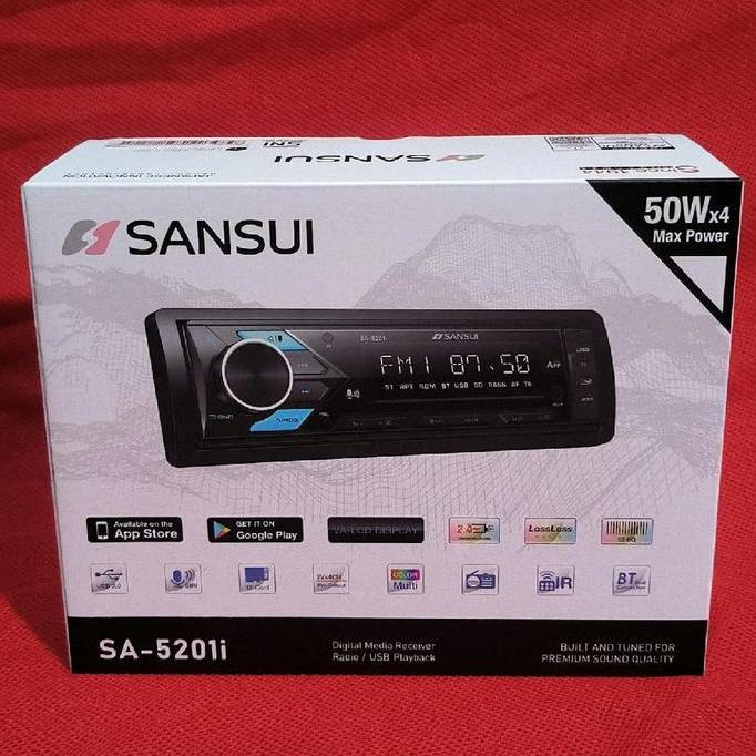 Single Din Sansui SA-5201i MP3 USB bluetooth Radio/USB playback premium sound quality