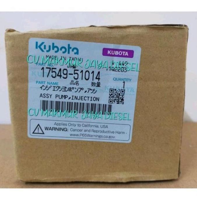 Fuel Injection Pump/Bospom 17549-51014 Kubota