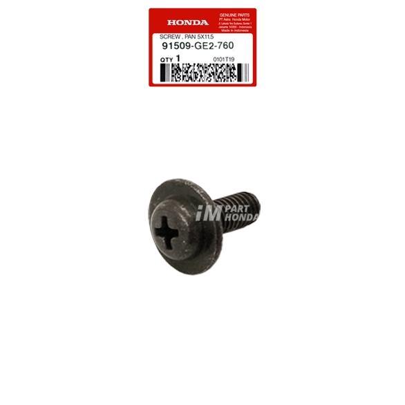 91509-GE2-760 BAUT TEBENG LEKSIL COVER ADA BOS BOS AN NYA - SCREW PAN 5X11.5