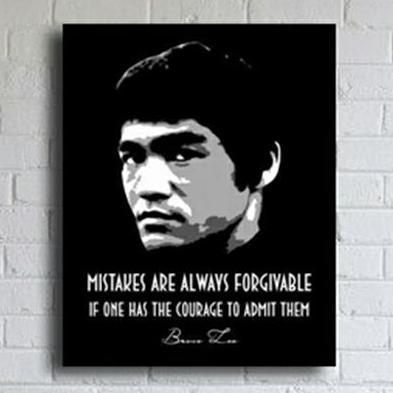 POSTER DINDING BRUCE LEE QUOTE ARTS FB27