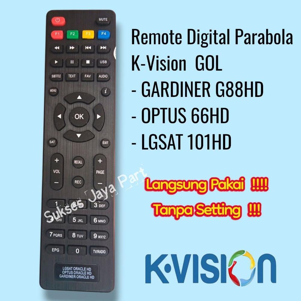 Remote remot K-Vision GOL Remote Lgsat LG101 HD  Optus 66HD Gardiner G88HD Remote Optus