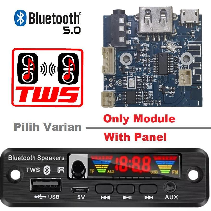 KIT MODUL Bluetooth 5.0 TWS MP3 USB loseless PLAYER FM Radio REMOTE