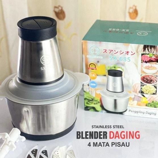 Blender Daging Sx-685  Stainless Steel Chooper Penggiling Daging Coper Serbaguna Anti Karat