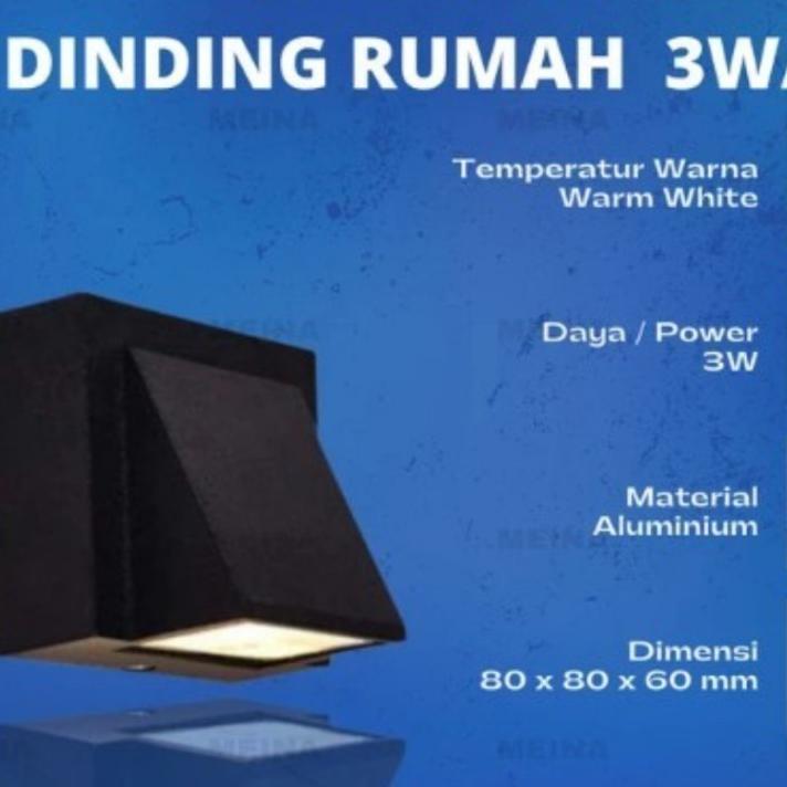 Lampu Taman Led Minimalis 1 Arah Cob 3 Watt Lampu Dinding 1 Arah