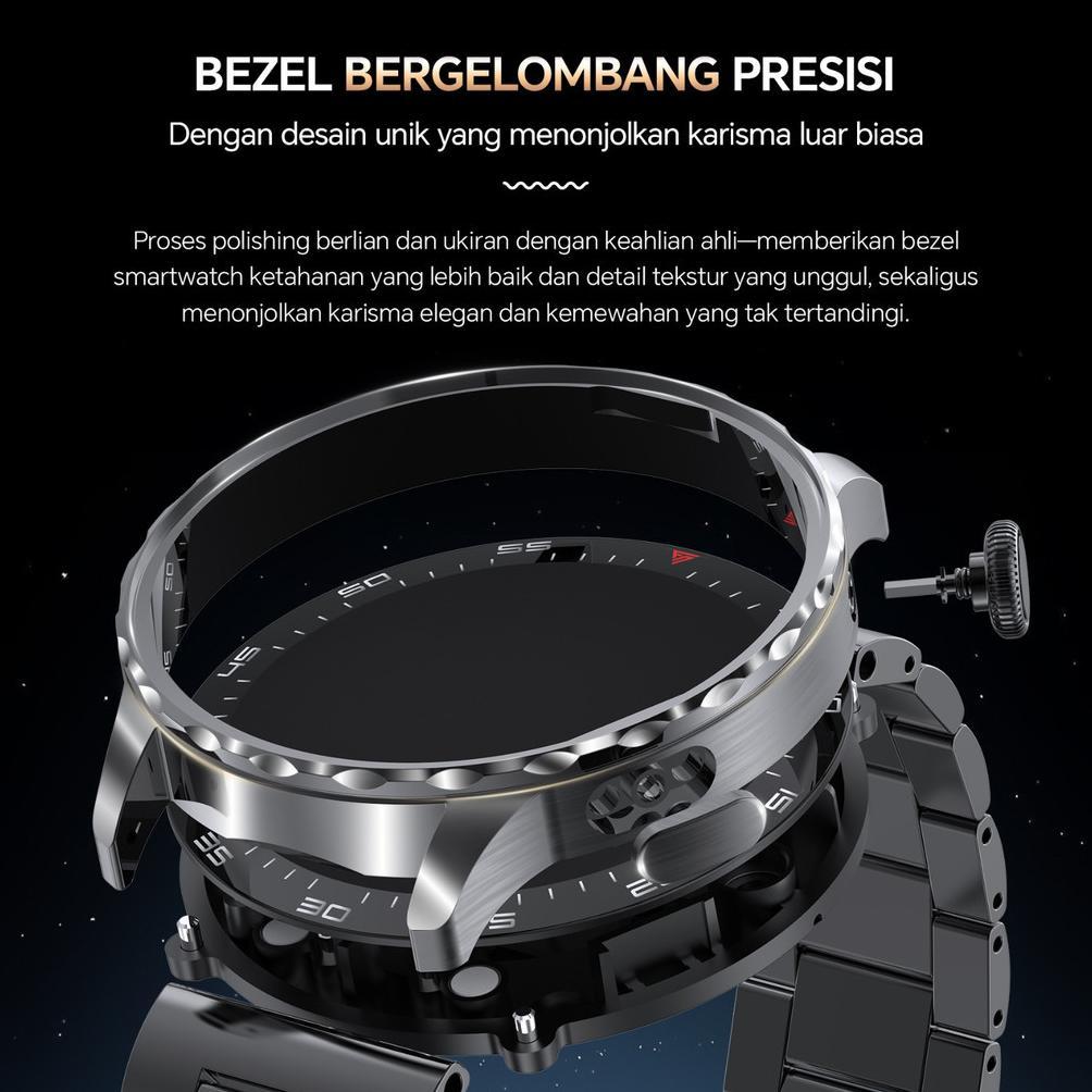 Sale Morein Plus GT2 Smartwatch - Layar AMOLED 1.43'' | Casing Logam | Tahan Air 1ATM | 123 Mode Ola