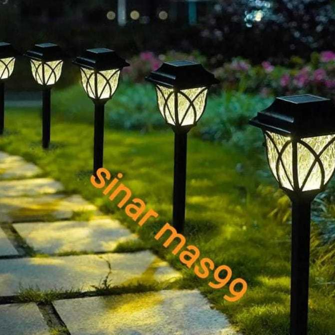 Lampu Taman Solar (Tenaga Surya) / Lampu Tancap Tenaga Surya / Lampu Hias Solar Panel Waterproof