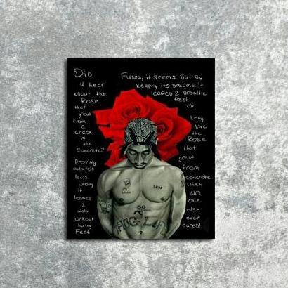 POSTER HIASAN DINDING TUPAC SHAKUR RAPPER ART FB27