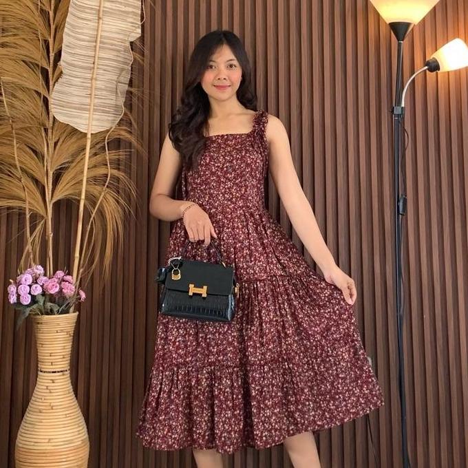 Dress Tali Serut Rayon / Dress Serut
