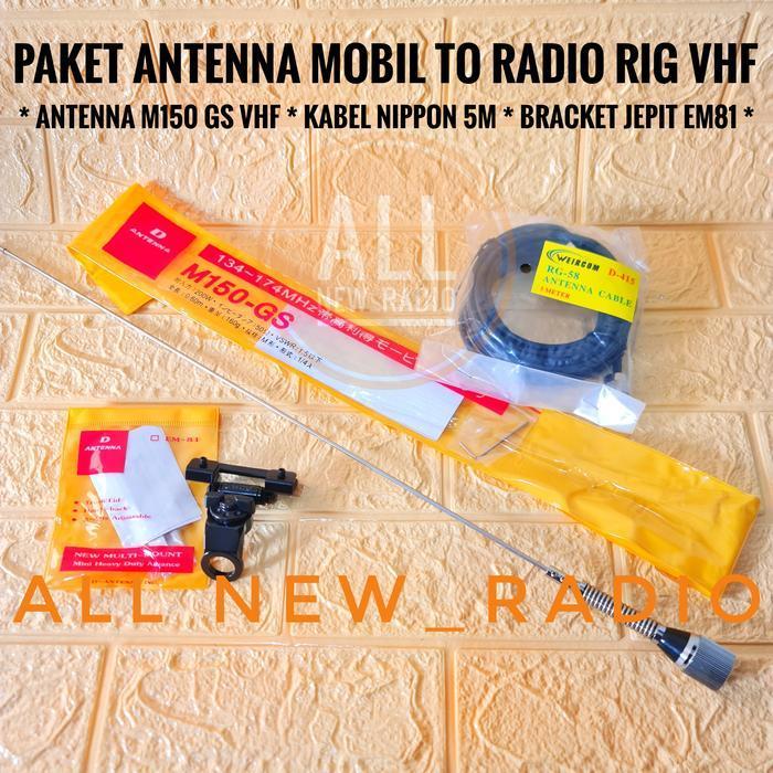 Paket Antena Rig Mobil Antena Ht Luar Vhf Antenna Rig Mobil Vhf M150 Original Dan Terpercaya