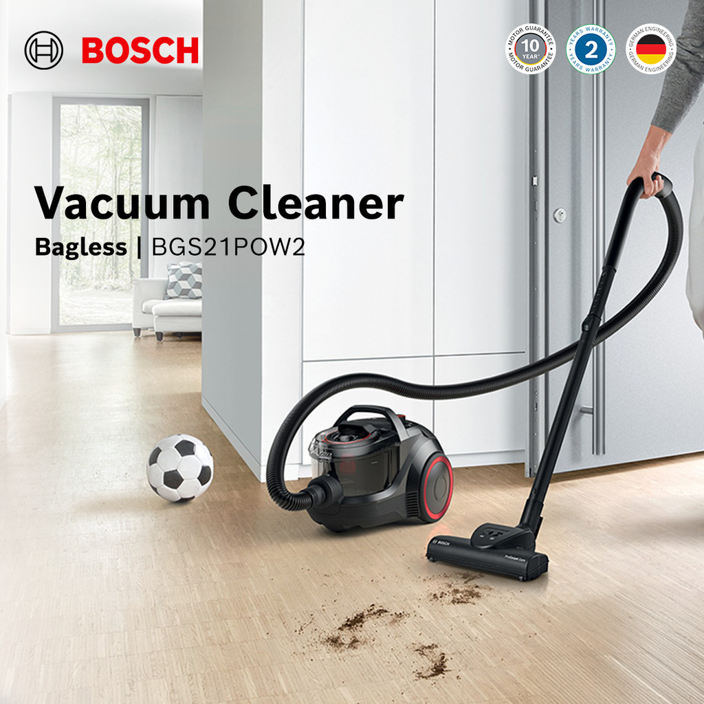 Bosch BGS21POW2 Bagless Vacuum Cleaner ProPower Seri 4 Hitam